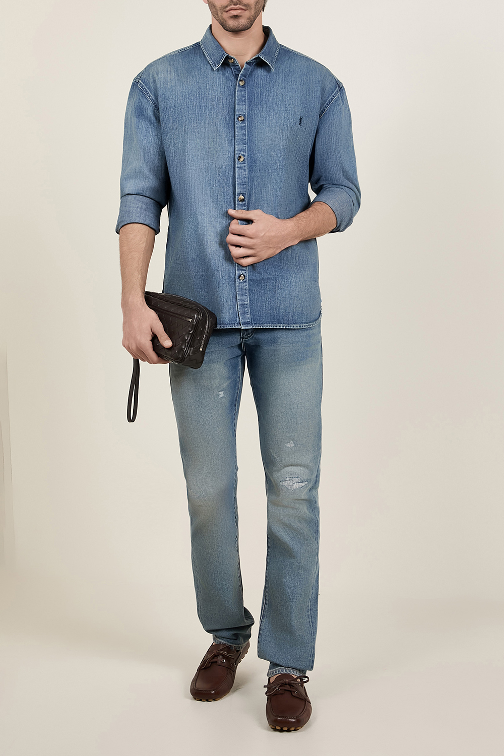 חולצת כפתורים ג'ינס